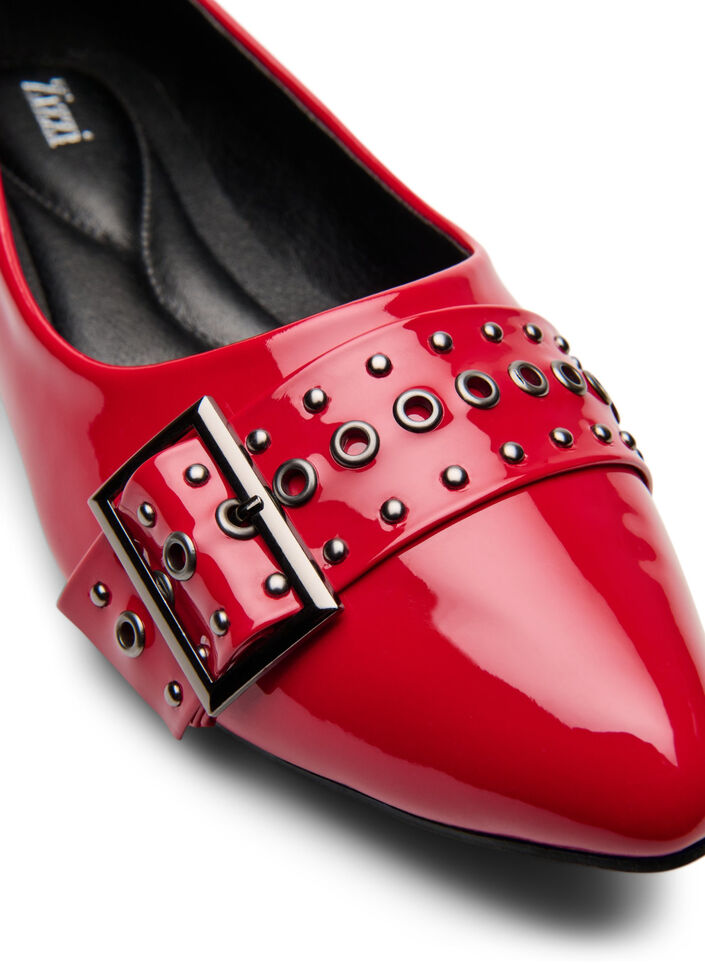 Wide fit - Ballerina met bandje en studs, Adrenaline Rush, Packshot