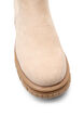 Wide fit – Chunky laars in imitatiesuède, Beige, Packshot image number 3