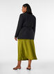 Satijnen midi rok, Groen, Model image number 1