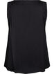 Mouwloos top met kant, Zwart, Packshot image number 1
