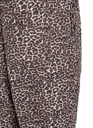ZizziLuipaardprint denim tuinbroek, Light LEO, Packshot image number 3