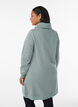 Kort sweatshirt jurk met hoge kraag en zakken, Groen, Model image number 2