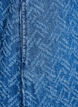 Korte denimjurk met textuurpatroon, Blauw, Packshot image number 3