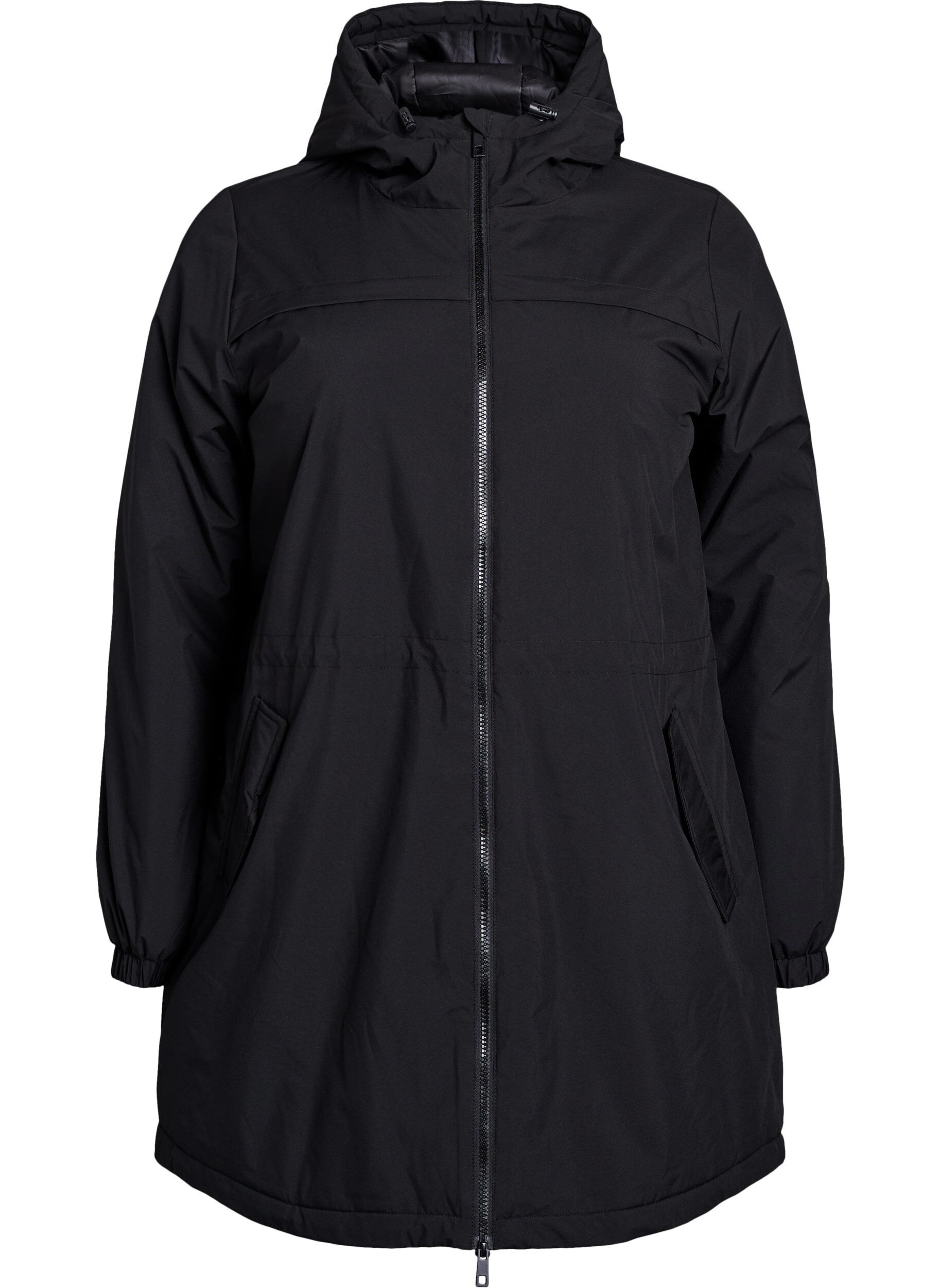 Lichtgewicht gewatteerde parka met een capuchon