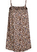 Korte viscose jurk met spaghettibandjes, Beige, Packshot image number 1