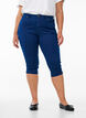 Amy capri jeans met hoge taille en super strakke pasvorm, Blauw, Model image number 2