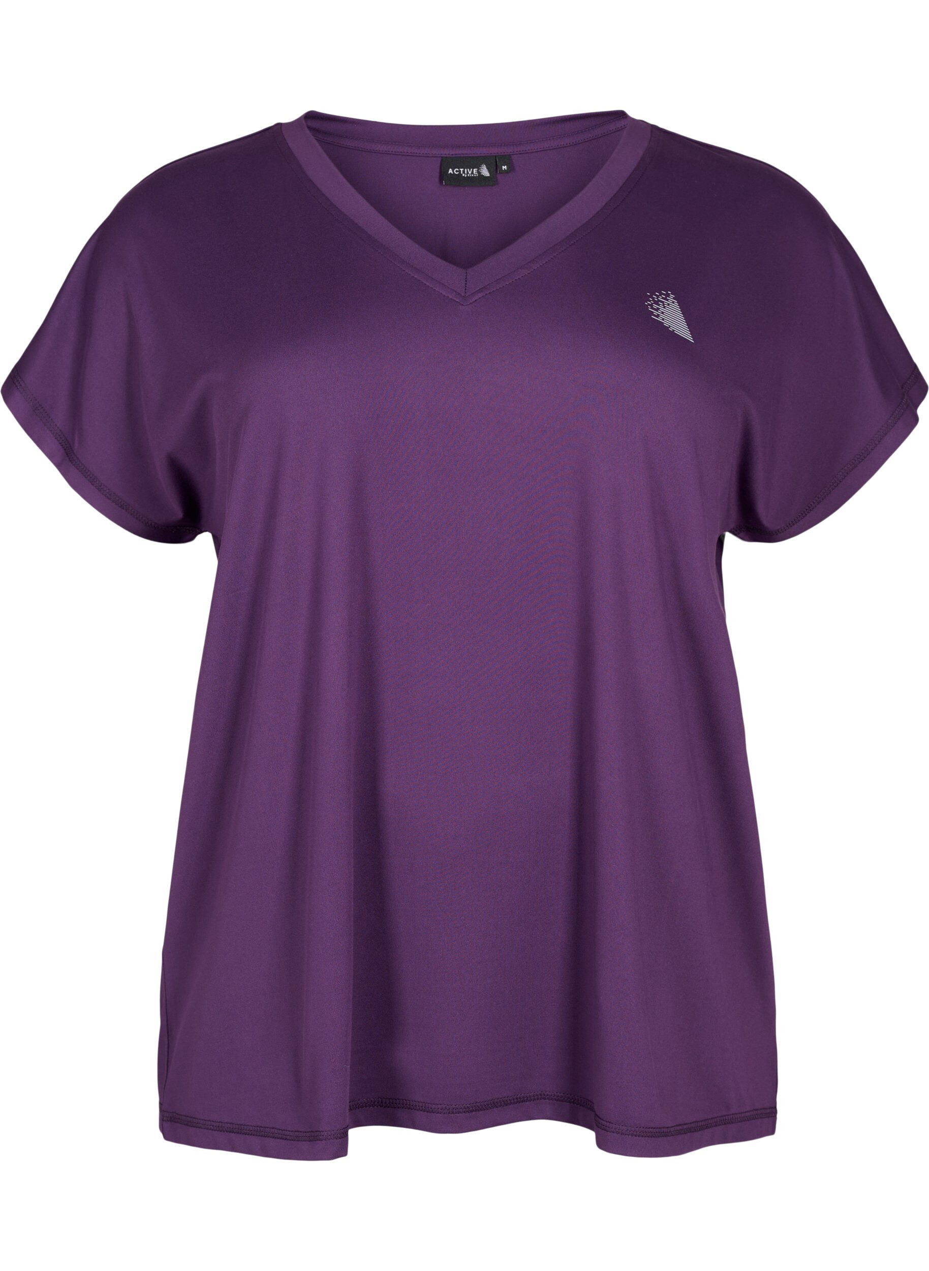 Losvallend trainings-T-shirt met V-hals