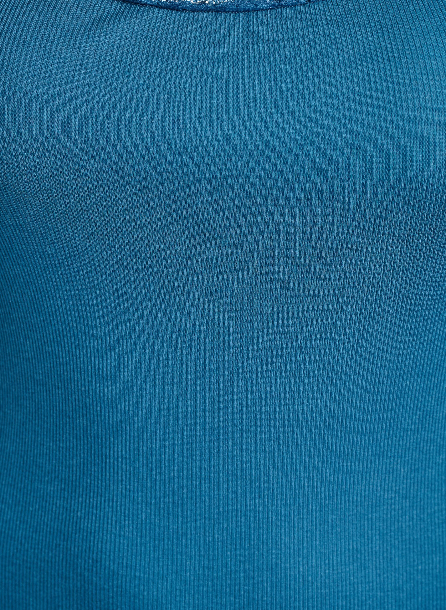 ZizziTop met kanten afwerking, Blauw, Packshot image number 2