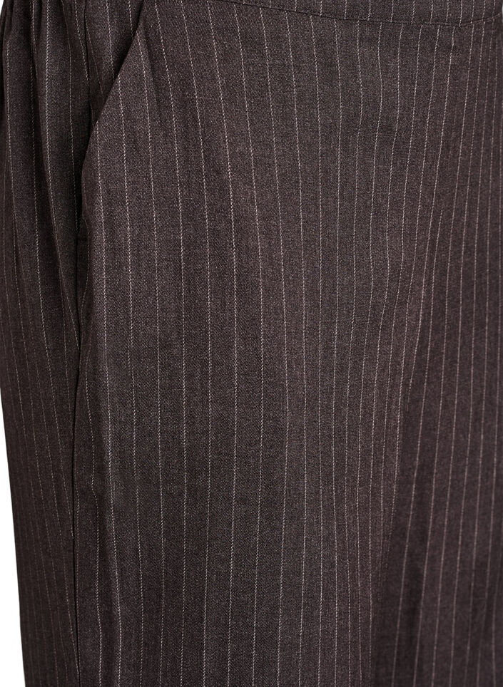 Wijde broek met een hoge taille, Bruin, Packshot image number 2