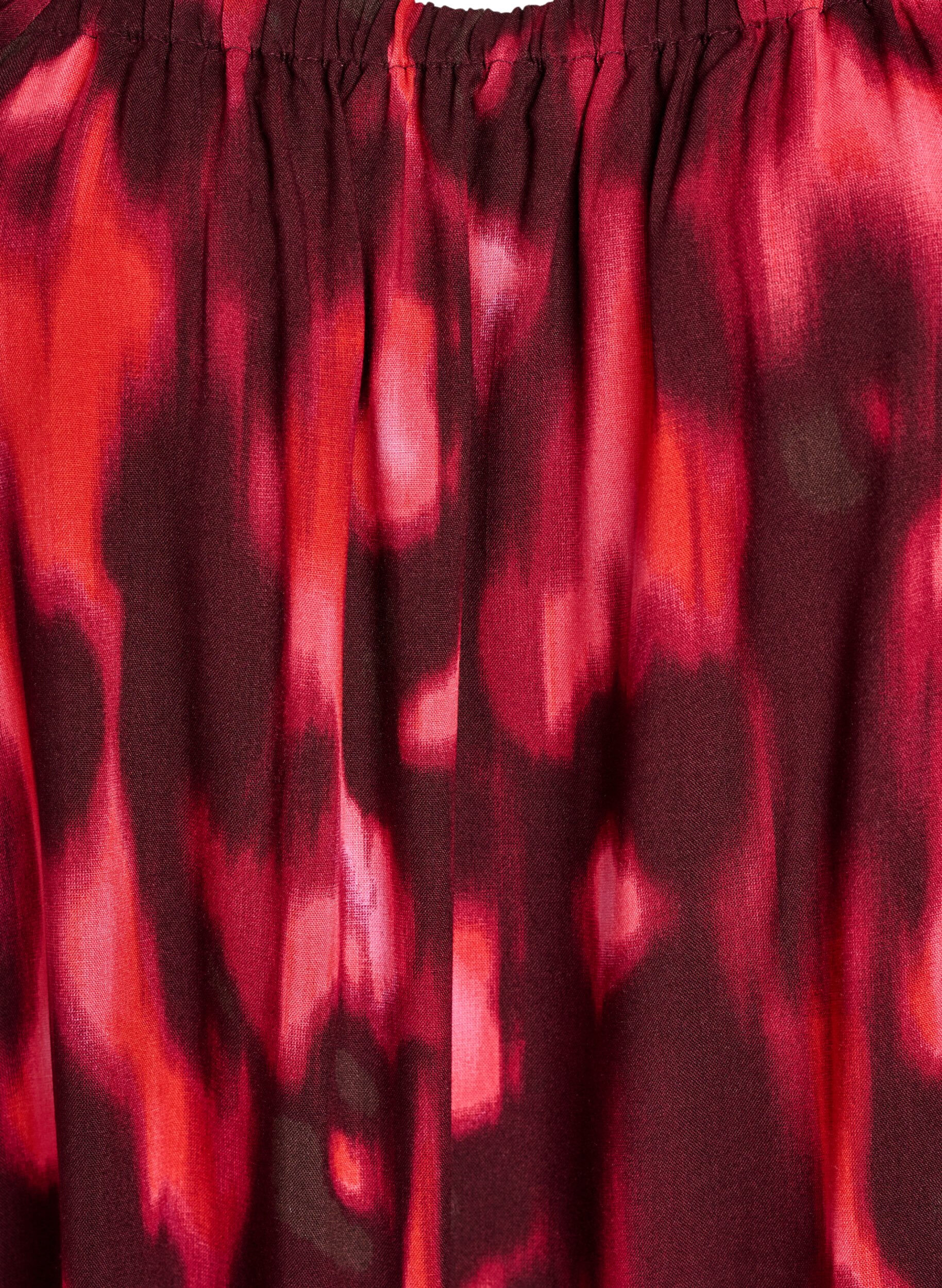 ZizziStrandjurk in viscose met print, Roze, Packshot image number 2