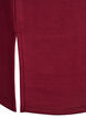 Korte sweatshirt jurk met hoge kraag en ritssluiting., Donker Bordeaux, Packshot image number 3