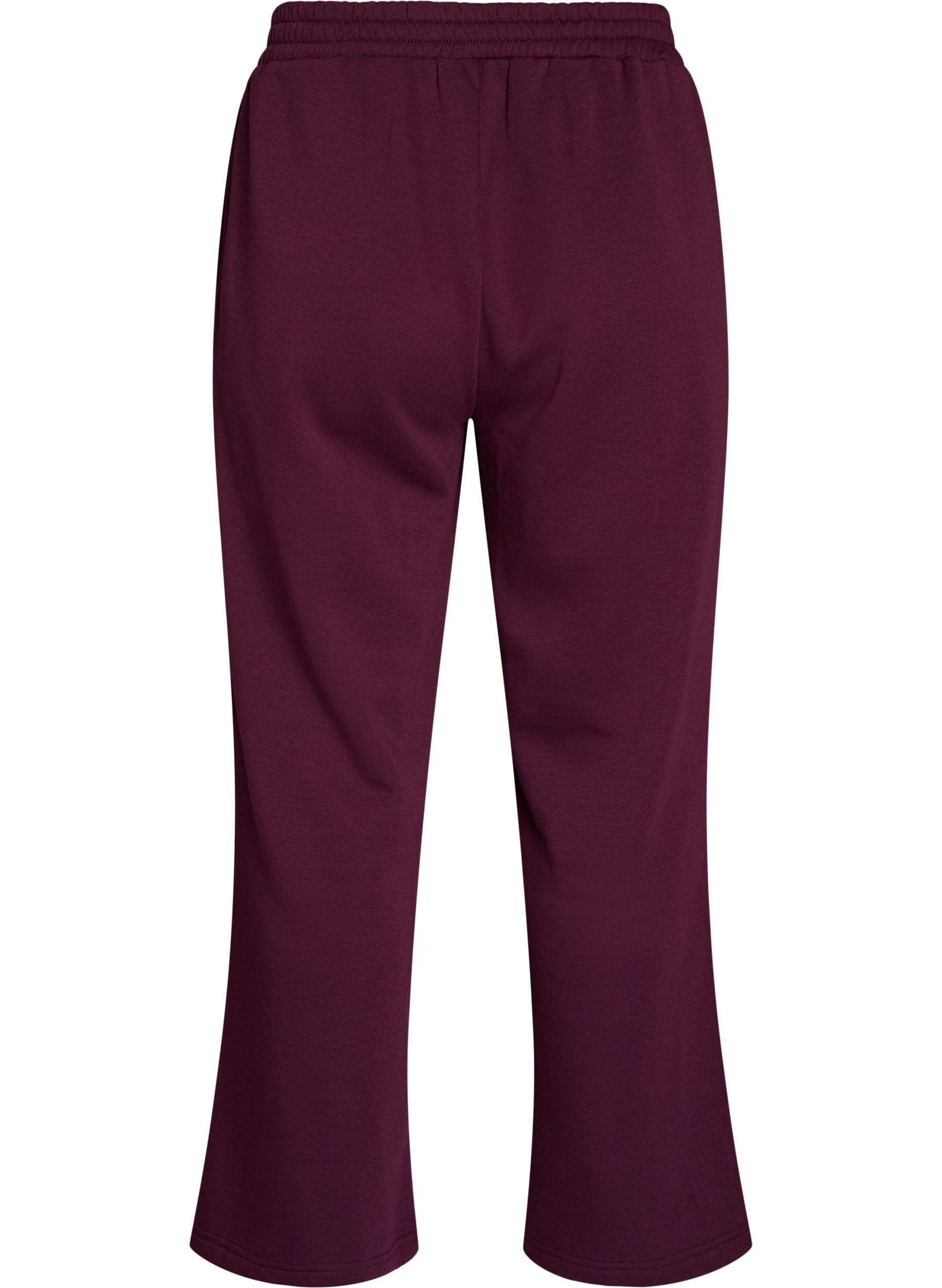 ZizziSweatpants met hoge taille en wijde pijpen, Paars, Packshot image number 1