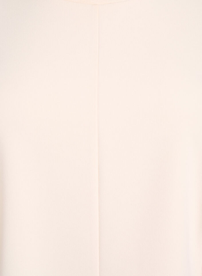 Korte mouwen blouse met figuurnaden, Beige, Packshot image number 2