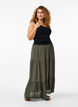 Lange rok met elastiek in de taille, Groen, Model image number 0