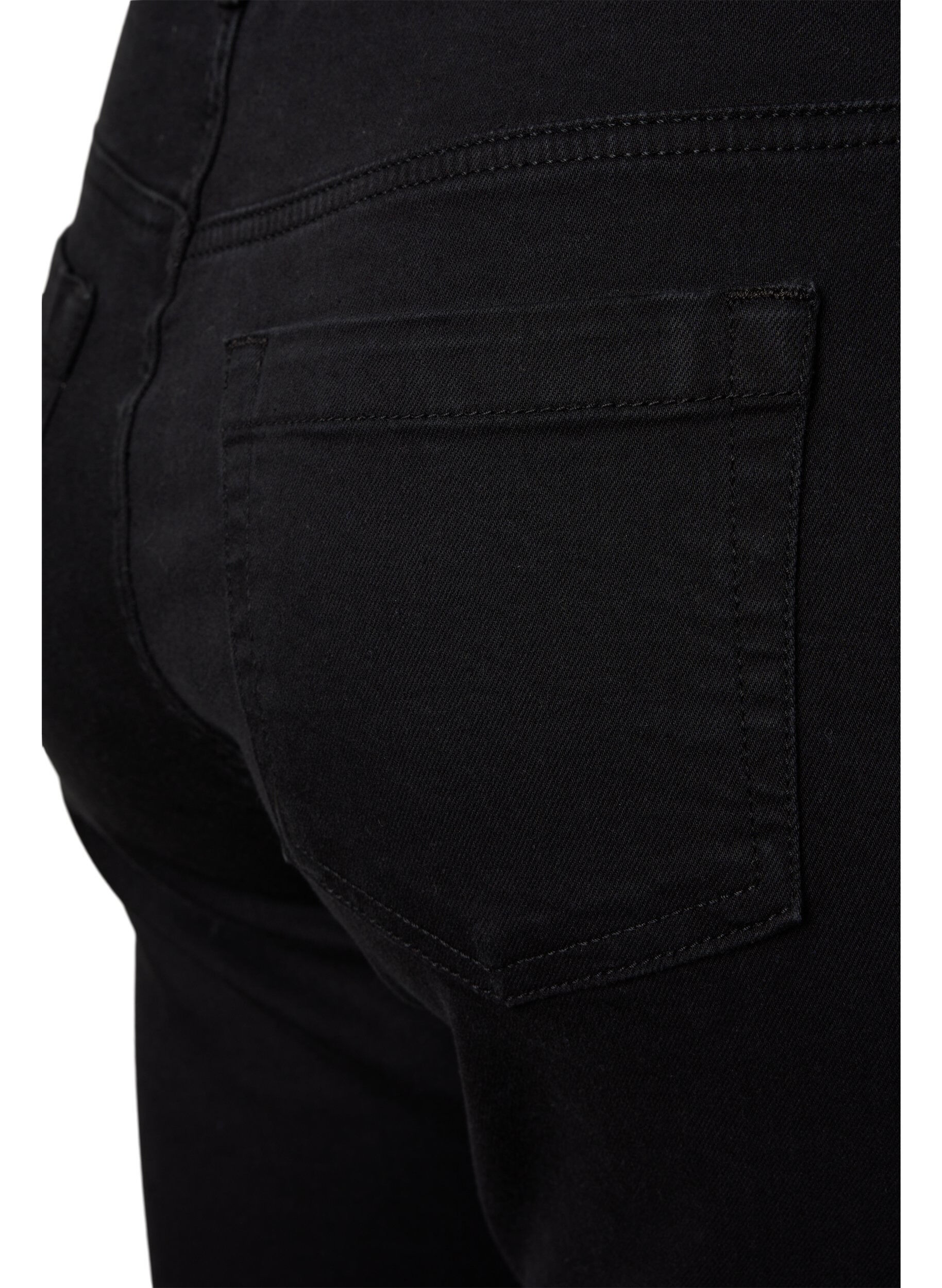 ZizziEllen bootcut jeans met hoge taille, Zwart, Packshot image number 3