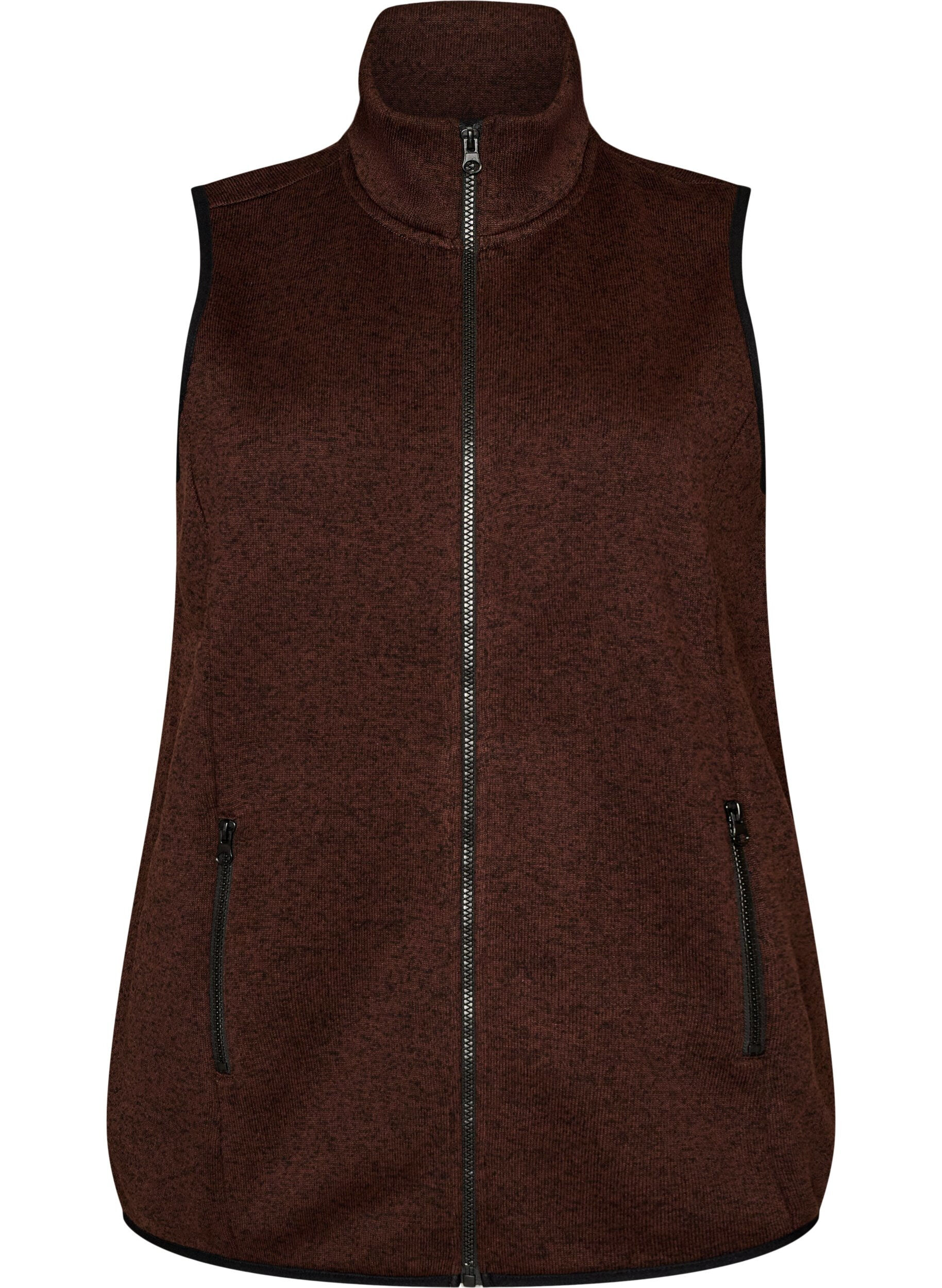 Vest met hoge hals en ritssluiting