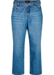 Straight-fit jeans met een strikceintuur, Blauw, Packshot image number 0