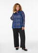Shirt met glinsterend patroon, Blauw, Model image number 1