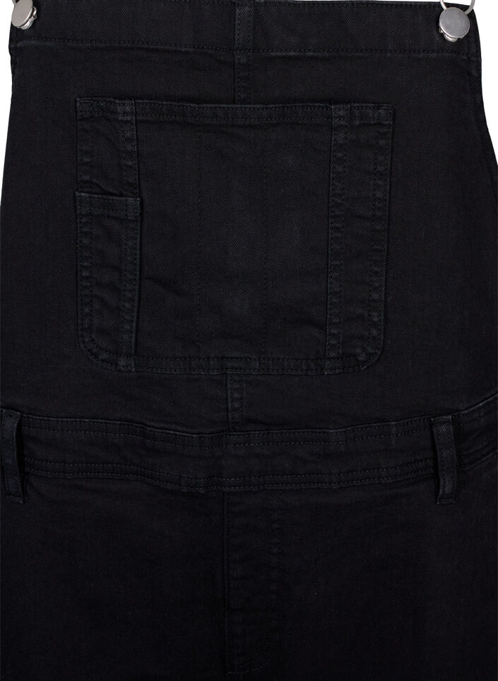 Denim overalls, Black, Packshot
