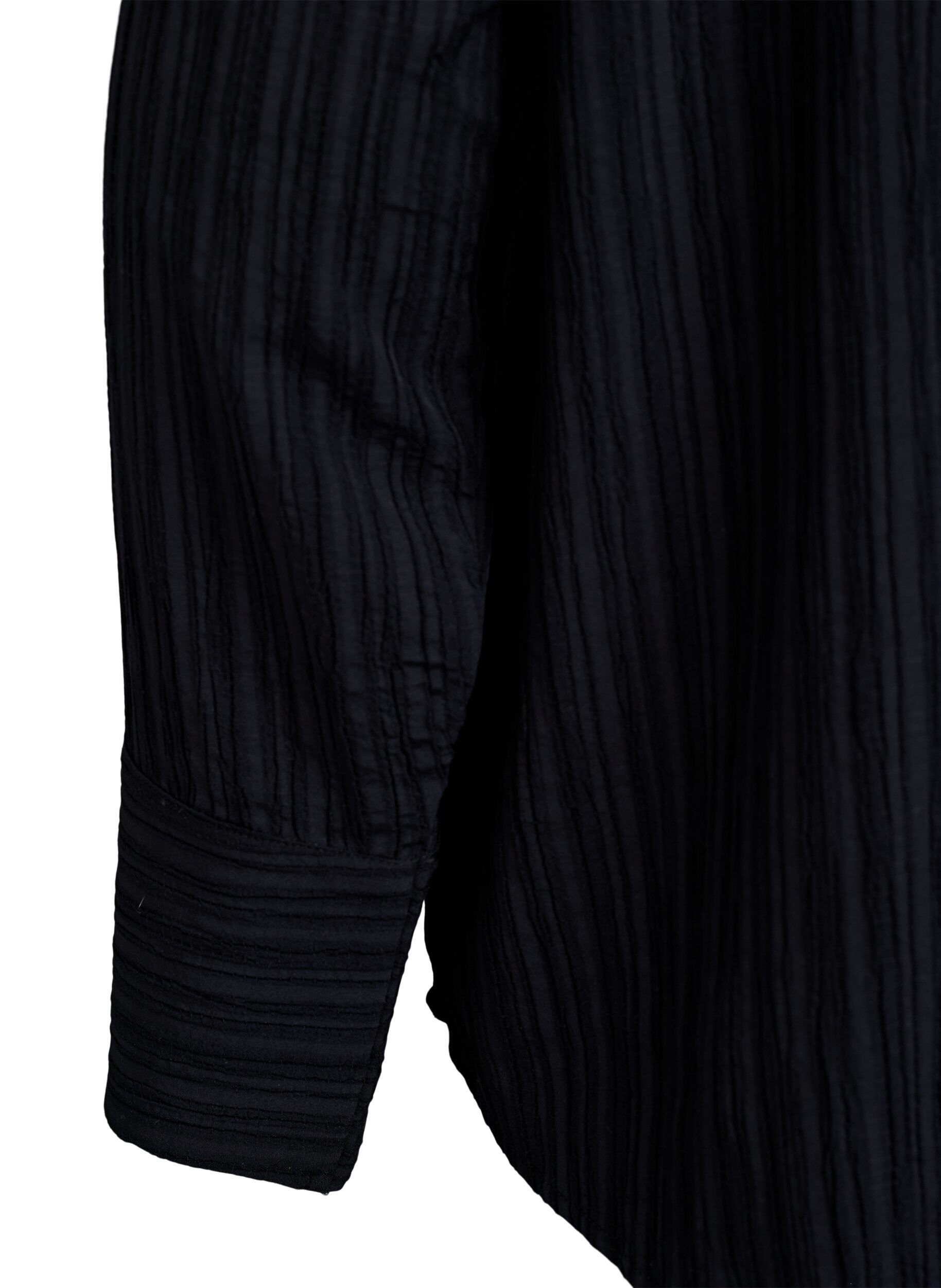 ZizziFLASH - Shirt met textuur, Zwart, Packshot image number 3