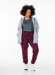 Vest van jersey met hoge kraag en ritssluiting, Grijs, Model image number 1