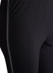 Leggings met glitterstreep en splits, Zwart, Packshot image number 2