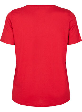 ZizziFLASH - T-shirt met motief, Urban Red Text, Packshot image number 1