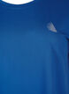 Effen gekleurd T-shirt voor sporten, Blauw, Packshot image number 2