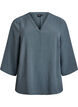 Blouse met 3/4 mouwen, Groen, Packshot image number 0