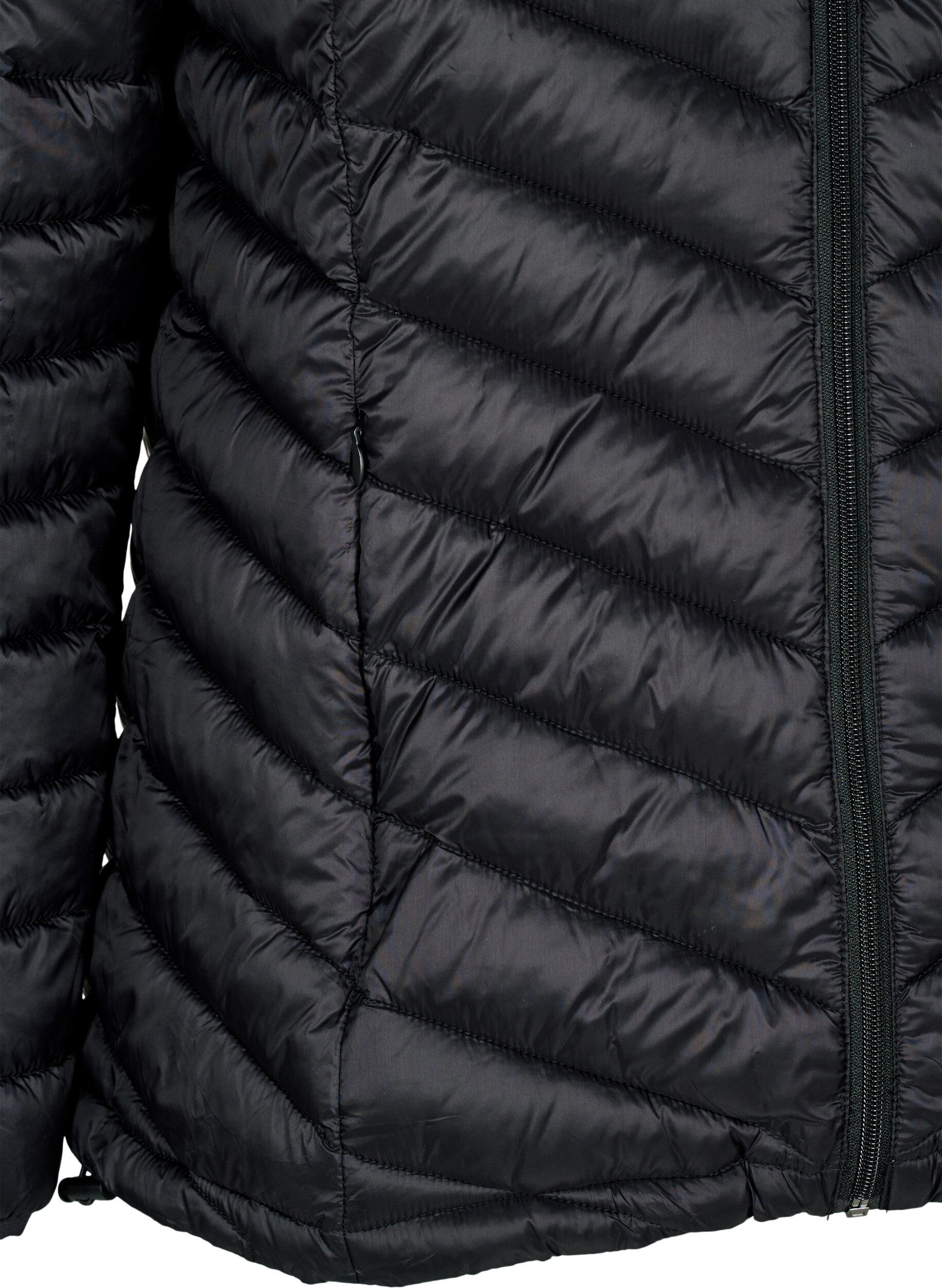 ZizziLichtgewicht jas met zakken, Zwart, Packshot image number 3
