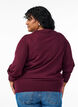 Gebreid vest met ronde hals en knopen, Rood, Model image number 2