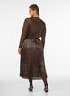 A-lijn midirok met pailletten, Bruin, Model image number 1