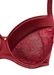 Full coverage bh in glanzend microvezel, Donker Bordeaux, Packshot image number 2