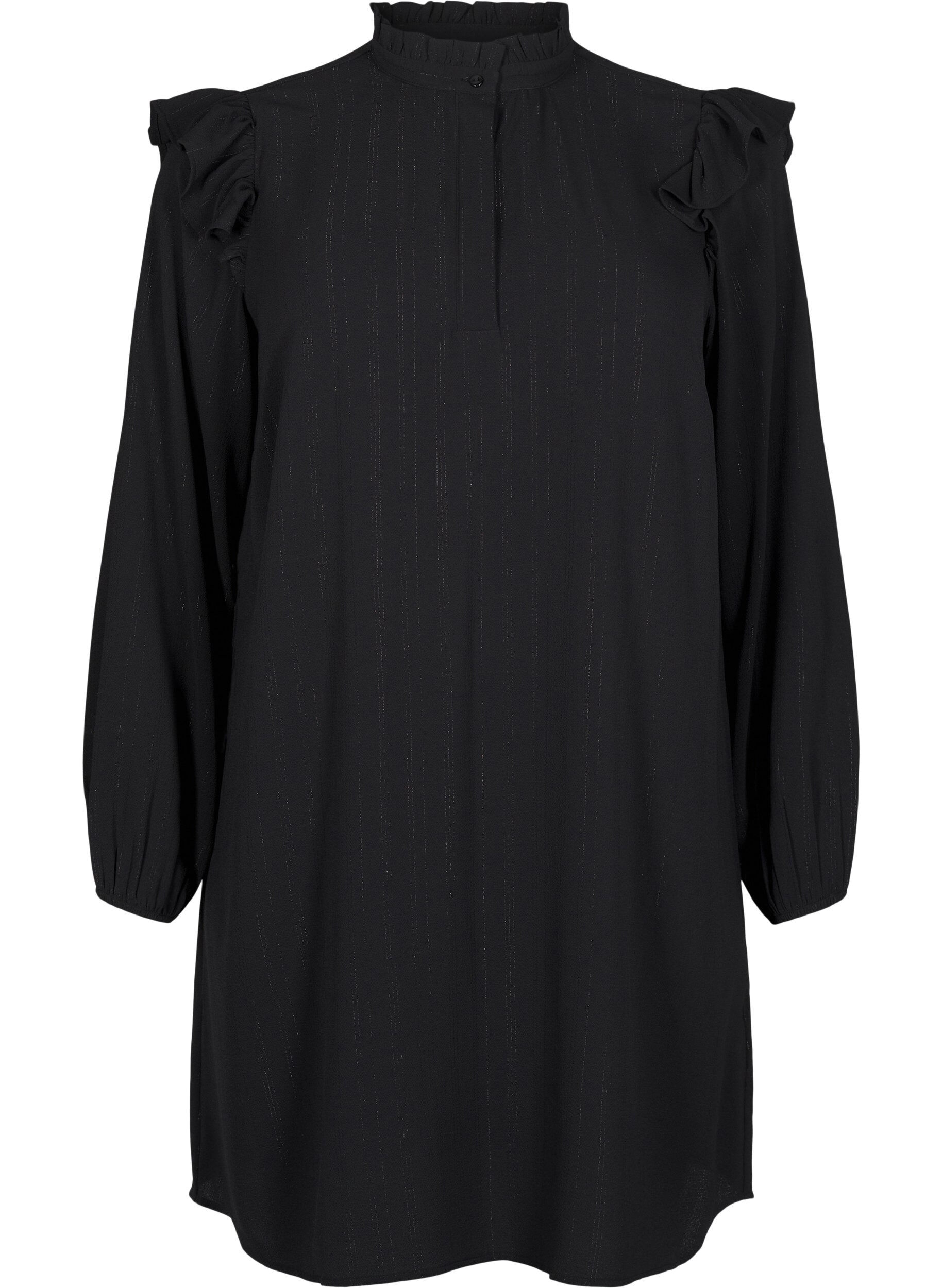 Kort jurkje met ruches en glitter