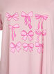 Nachtjapon met korte mouwen van biologisch katoen, Roze, Packshot image number 2