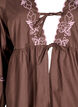 Blouse met open voorkant en geborduurde details, Bruin, Packshot image number 2