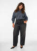 Geruit overhemd met strasssteentjes, Blauw, Model image number 1