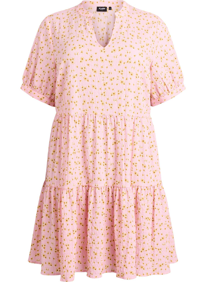 Korte A-lijn jurk, Roze, Packshot image number 0
