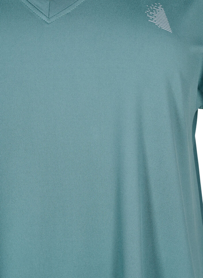 Losvallend sport T-shirt met V-hals, North Atlantic, Packshot