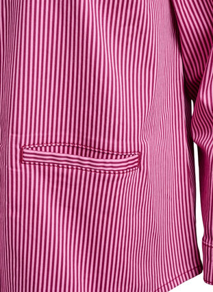ZizziGestreept shirt met zakken, Rood, Packshot image number 3