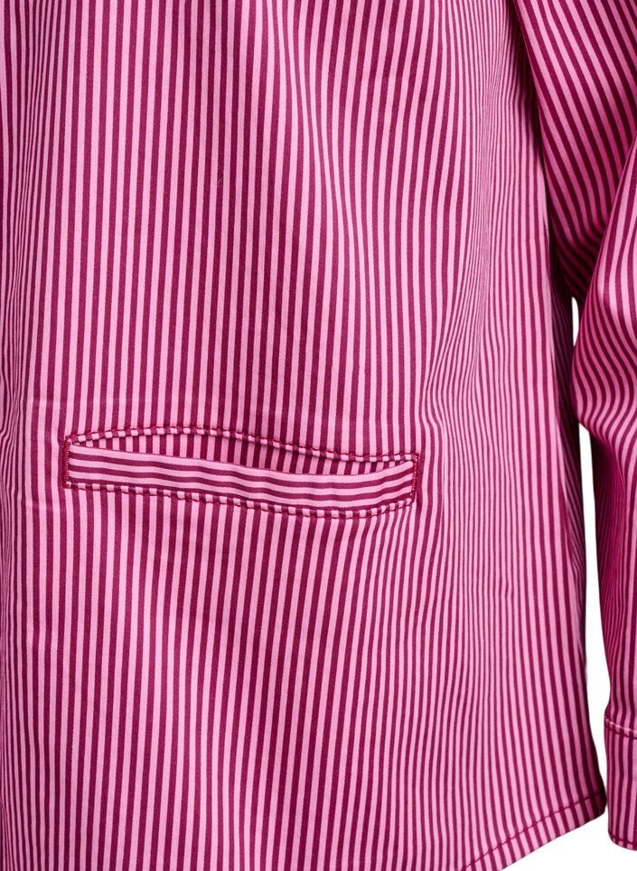 Gestreept shirt met zakken, Red Stripe Gestreept shirt met zakken, Red Stripe, Packshot