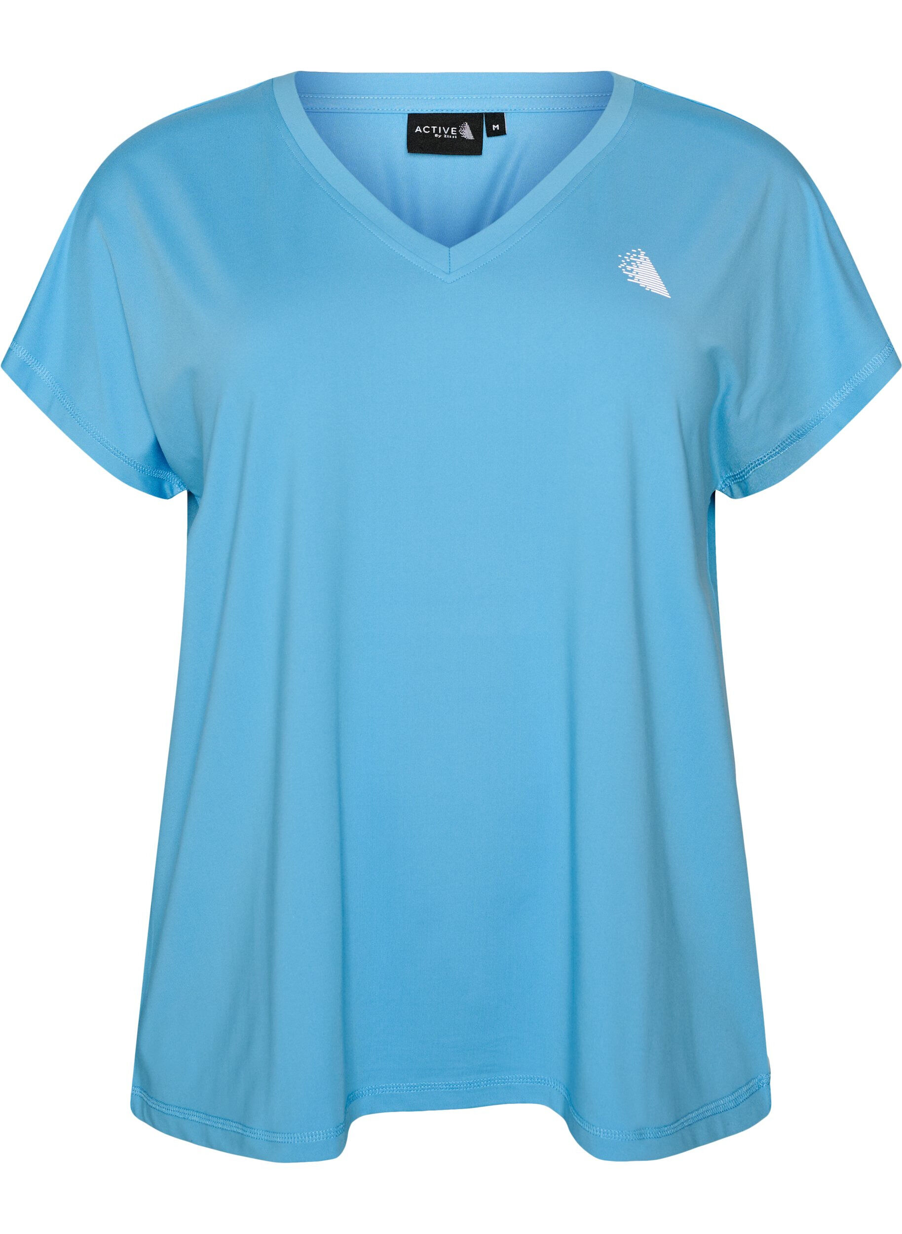 Losvallend trainings-T-shirt met V-hals