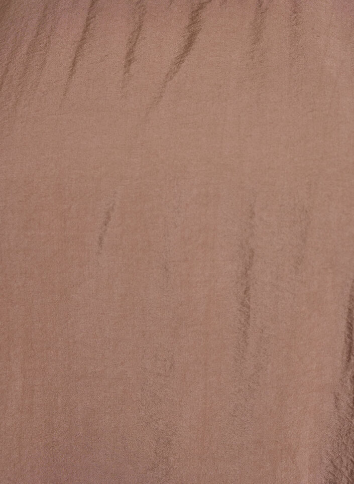 Ballonjurk knielengte met zakken, Bruin, Packshot image number 2