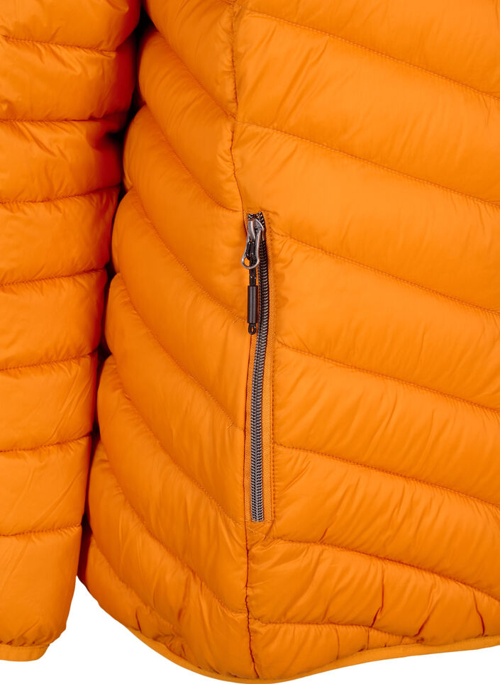 Lichtgewicht jas met capuchon, Oranje, Packshot image number 3