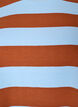 Oversized T-shirt met strepen en 1/2 mouwen, Blauw, Packshot image number 2
