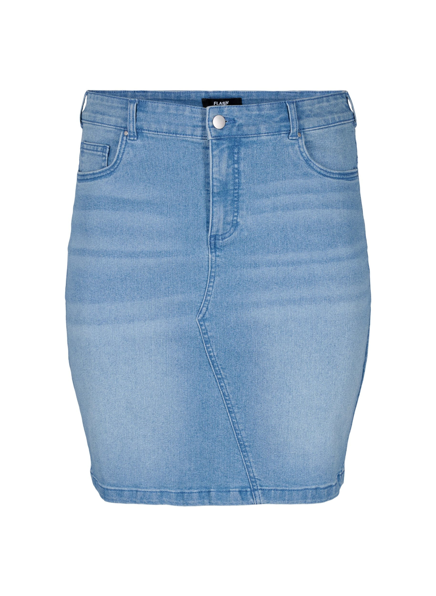 FLASH - Nauwsluitende denim rok