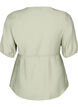 Wikkelblouse van viscose met korte mouw, Seagrass , Packshot image number 1