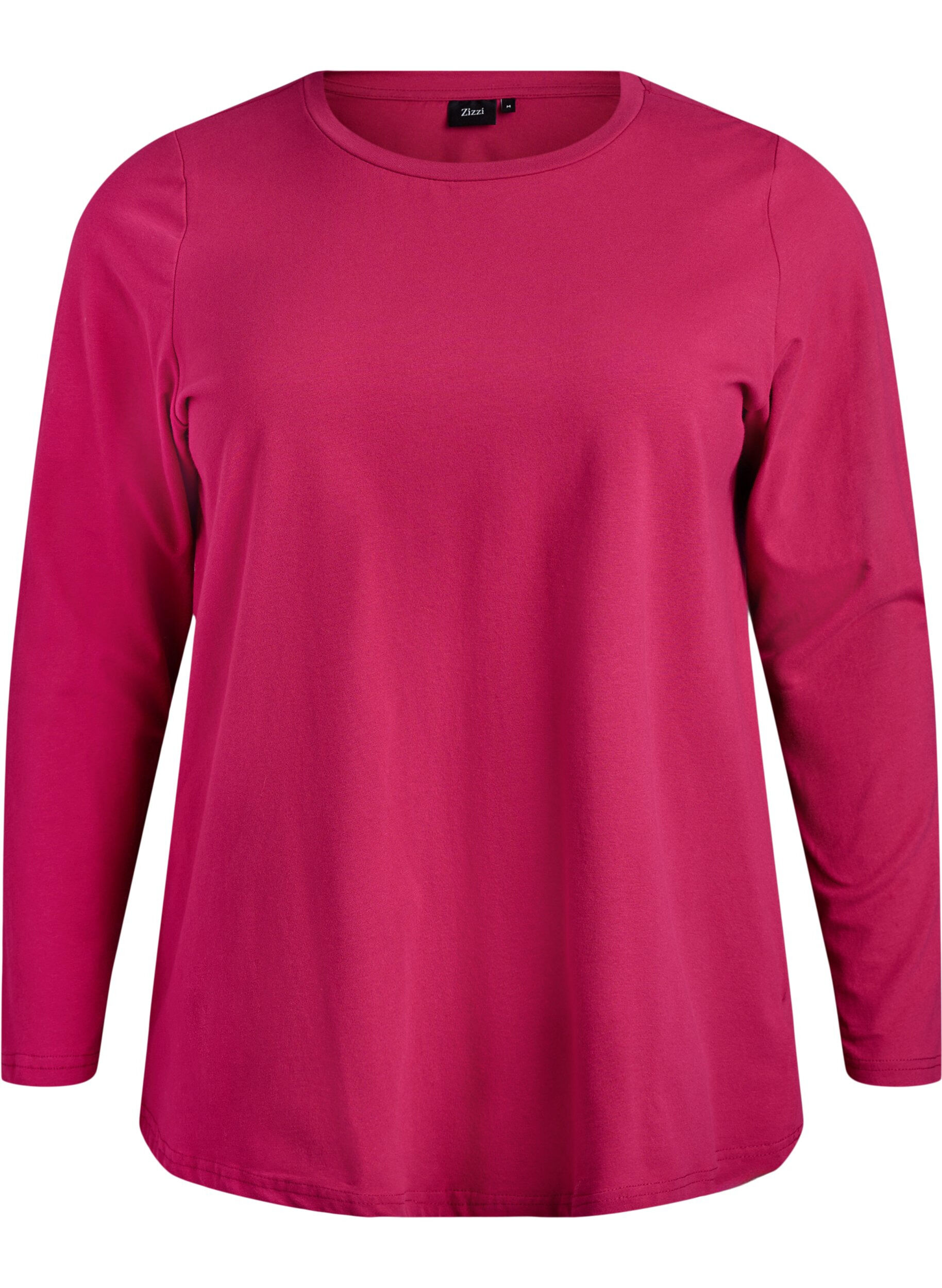 Basic jersey top met lange mouwen