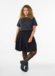 Organisch katoenen T-shirt met studs, Grijs, Model image number 1