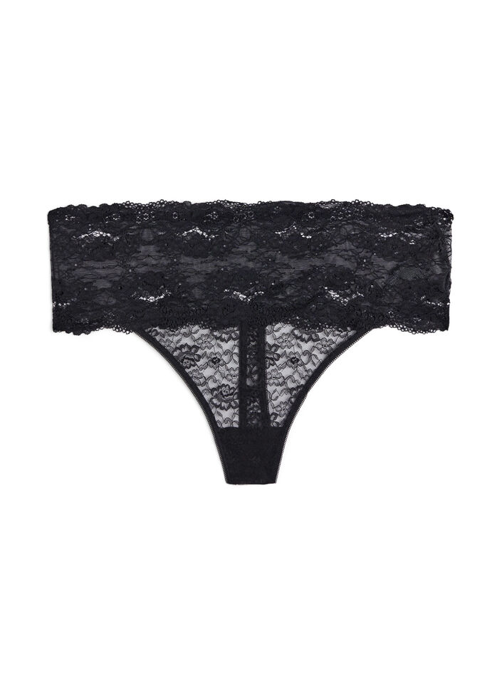 2-pack g-string onderbroeken, Zwart, Packshot image number 2